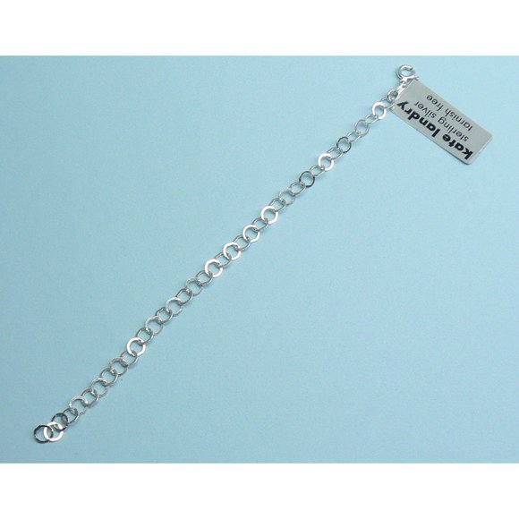 KATE LANDRY Sterling Silver Link Bracelet - Picture 3 of 4